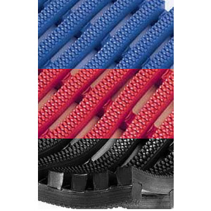 Tapis anti-fatigue ergonomique - Matière : PVC - Épaisseur : 15 mm - Surface : ouverte /profilée