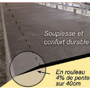 Tapis caoutchouc pour élevage - Largeur : 1800 mm - Caoutchouc en rouleaux