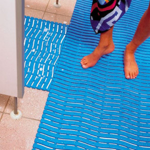 Tapis pour zone humide  - Tapis industriel confortable et antidérapant pour les zones glissantes, douches, piscines