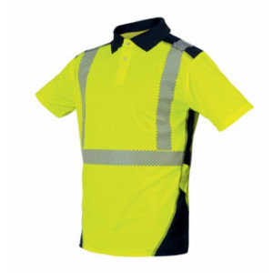 Polo de signalisation rétroréfléchissant - Tailles : S à XXXL - Maille ajourée 100% polyester - EN ISO 20471 (2013)