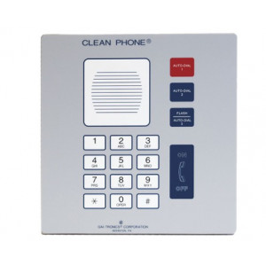  Téléphone pour salles blanches VoIP IP65 Encastrable - Téléphone pour salles blanches VoIP IP65 montage Encastrable - CLEANPHONEVOIP-E