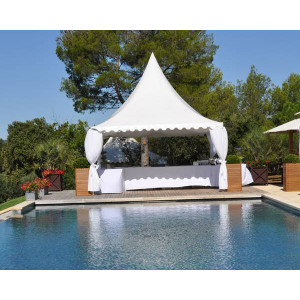 Tente pliante 9 m² hexagonal - Surface : 9m2 - Dimensions 3m x 3m