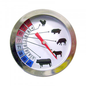 Thermomètre sonde à viande - Amplitude :  54 °C à + 88 °C