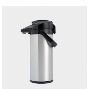 Thermos à pompe maintien en température - Capacité : 2,1 L - Intérieur : Inox ou verre