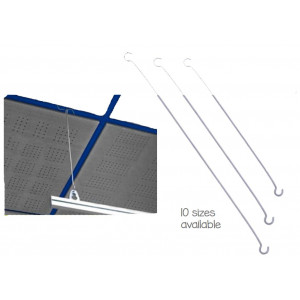 Tige de suspension double crochet - Dimensions : de 100 jusqu'à 1000 mm