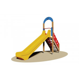 Toboggan pour aires de jeux - Dimensions (L x P x H): 365 x 100 x 298 cm