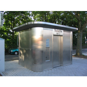 Toilettes exterieures Personnalisés en inox brossé - Weil der Stadt-Allemagne