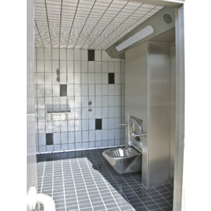 Toilettes interieur double Largeur 2.30 m - Modèles Intérieurs PMR R400