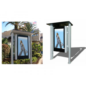 Totem LCD outdoor - Protégé par un filtre frontal