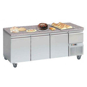 Tour pâtissier réfrigéré dessus granit - Capacité : 306 - 360 - 480 L - Puissance : 277 - 334 - 444 W
