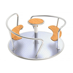 https://www.techni-contact.site/ressources/images/produits/merchandising/tourniquet-en-acier-inoxydable-et-assise-en-bois-61841266-1.jpg - Âge : 3 à 14 ans - Acier inoxydable - Hauteur de chute : 100 cm - Conforme à la norme EN 1176