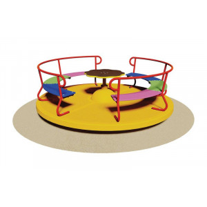 Tourniquet en bois pour enfants - Dimensions (Diamètre x H):  200 x 65 cm