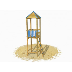 Tours de guet bois pour plages - Dimensions (cm) : 119 x 180 x 480