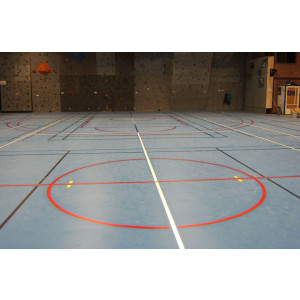 Traçage salle de sport - Tracés des lignes de différents terrains de sports