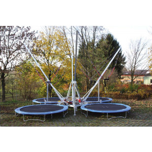 Trampoline pour extérieur sur remorque - Rondes - place nécessaire au sol : 10 m x 10 m