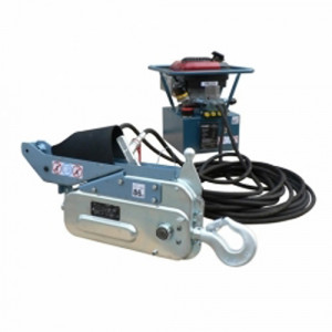 Treuil hydraulique à câble passant - Charge maximale utile (daN/kg) : 1600 - Diamètre câble (mm) : 11.5
