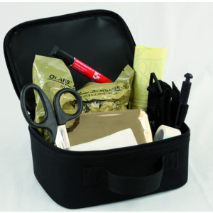 Trousse de secours gendarmerie - Dimensions (L x l x H) : 20 x 15 x 7,5 cm