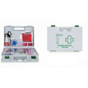 https://www.techni-contact.site/ressources/images/produits/merchandising/trousse-de-secours-industrie-45967892-1.jpg - 10 ou 20 personnes - Coffret en ABS Blanc - Support mural fourni