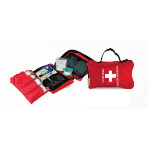 https://www.techni-contact.site/ressources/images/produits/merchandising/trousse-de-secours-nylon-pour-entreprise-33453951-1.jpg - De 1 à 8 personnes - Pochette en Nylon rouge - Passant pour ceinture