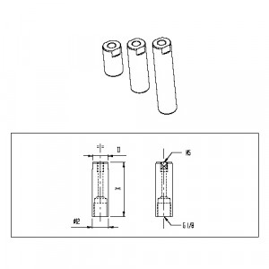 Tube aluminium Longueur 20à40mm - TUB 05 020