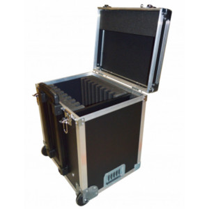 Valise HUB de chargement - TIP 10    - Malle de stockage pour 10 tablettes ou PC portables max. 15.6"