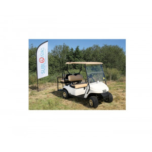 Véhicule de golf non homologué - Batterie : 48 V. Disponible également en location