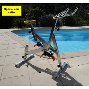 Vélo aquatique pour eau salée - Dimensions (L x l x H) m : 1.6 x 0.6 x 1.1/1.4