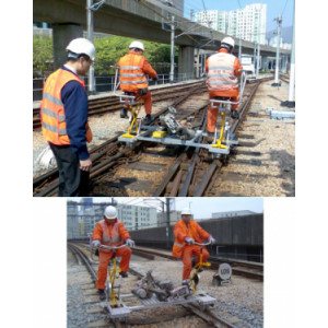 Vélo rail d'inspection de voie - Capacité de charge = 300 Kg