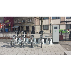 Vélostation électrique - Verrouillage et charge automatiques