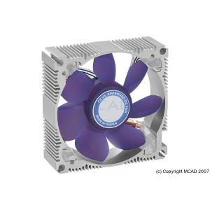 Ventilateur chassis ThermoColor - Ventilateur chassis Alu ThermoColor 80mm châssis alu 20dB