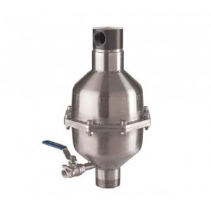 Ventouse eau chargée triple fonction - Corps en acier inox AISI 316 passivé