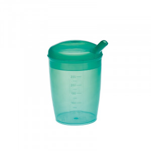 Verre pour malade vert 0,25 L - Hauteur : 115 mm - Diamètre : 78 mm