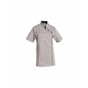 https://www.techni-contact.site/ressources/images/produits/merchandising/veste-de-cuisine-grise-49475491-1.jpg - Taille : XS à XXXL / Longueur : 75 cm