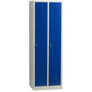 Vestiaire industrie propre 2 cases - Dimensions (hxlxp) en cm : 180x30x50