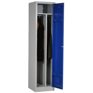 Vestiaire industrie salissante monobloc 1 case - Dimensions (hxlxp) en cm : 180x40x50