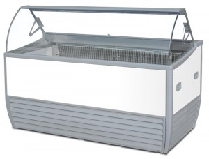 Vitrine à crème glacée - Capacité : 249 ou 343 L - Température : - 18° / -25° C - Support bac 5L