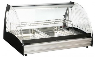 Vitrine chauffante pour gastronomie - Dimensions (mm) : 690 x 640 x 390 - 1018 x 640 x 390