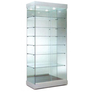 Vitrine d'exposition avec éclairage - 94 x 46,5 x 208H cm