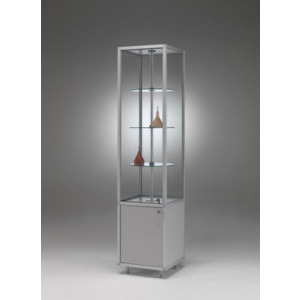 Vitrine d'exposition avec plateaux tournants - Dimensions (HxLxP) : 183x41.5x41,5 cm