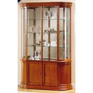 Vitrine d'exposition en bois hauteur 195 cm - Dimensions : ( H x L x P ) : 195 x 120 x 38cm