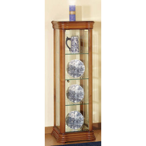 Vitrine d'exposition en bois largeur 38 cm - Dimensions ( H x L x P) : 110 x 38 x 38 cm