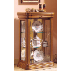 Vitrine d'exposition en bois largeur 58 cm - Dimensions : (H x L x P) : 97 x 58 x 35cm