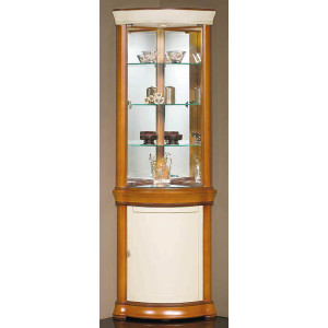 Vitrine d'exposition en bois largeur 70 cm - Dimensions (H x L x P) : 202 x 70 x 48 cm