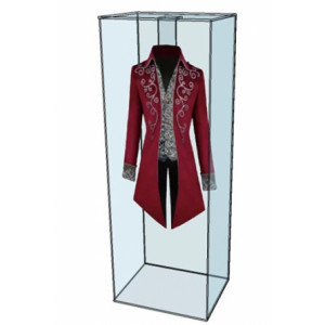 https://www.techni-contact.site/ressources/images/produits/merchandising/vitrine-en-plexiglas-transparente-pour-costume-hauteur-180-cm-37925124-1.jpg - Plexiglas - Dimensions (L x P x H) 65 x 50 x 180 cm - cintre intégré