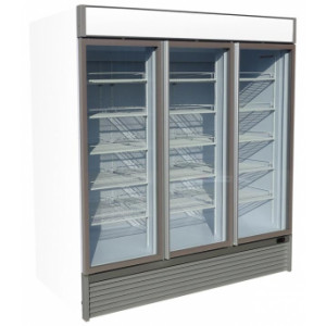 Vitrine grande capacité pour produits frais - Capacité : 1370 L - Température :  -18° / - 25° - Dim : 2015 x 816 x 2040 mm