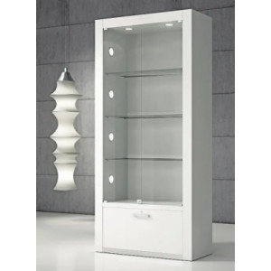 Vitrine meuble verre - Dimensions : L 1200 P 400 H 2000 mm