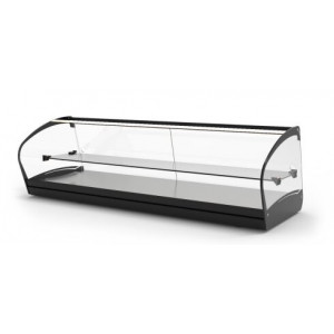 Vitrine neutre combinable à tapas avec étagères - 3 dimensions disponibles  - Avec lumière LED