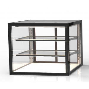 Vitrine neutre de comptoir  - Dimensions : De 600 x 600 x 520 à 1200 x 600 x 820 mm