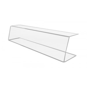 Vitrine pare haleine plexiglas - Plexiglas épaisseur 5 mm - Hauteur 24 cm - Longueur 120 cm