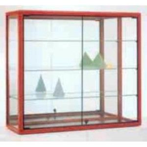 Vitrine pour commerce aluminium - Dimensions:  100 x 35 x 90H cm